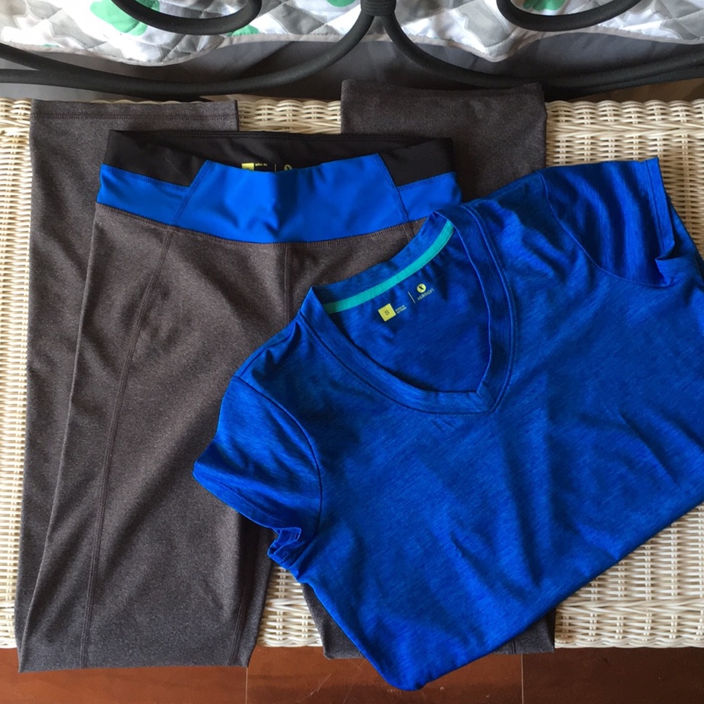 Xersion workout pants and shirt